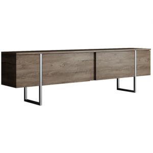 Luxe - Noyer, Argent 180 x 30 x 50