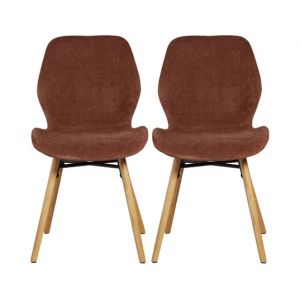 Lot de 2 C. Keri acajou tissu