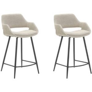 Lot de 2 T. Esmee gris eff laine bouclette (plan)