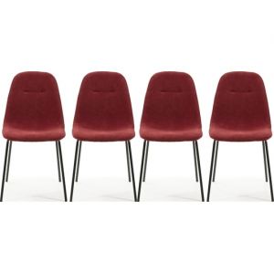 Lot de 4 C. Renne rouge