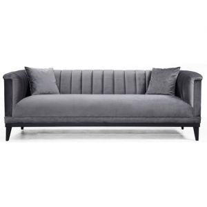 Trendy 3 places gris fonc&eacute; 225 x 89 x h79