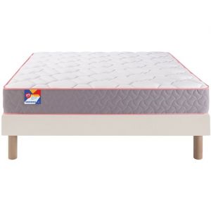 Au lit 140x190 + sommier sable + pieds