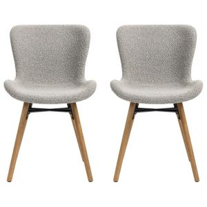 Lot de 2 C. Kerma gris clair bouclette