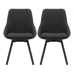 Lot de 2 C. Kizim pivotante noir