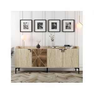 Venedik noyer travertin 180 x 35 x 78cm