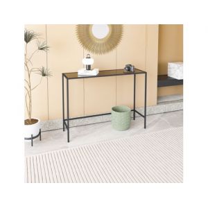 En toile noir, fum&eacute;e 100 x 30 x h80cm