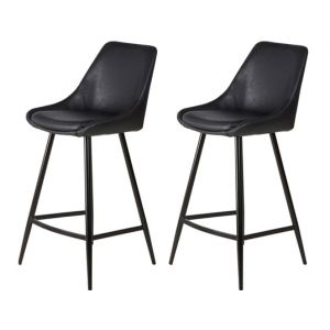 Lot de 2 T. Bari noir PU (plan)