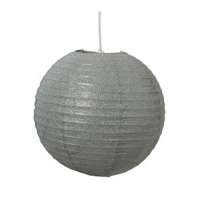 Suspension DISCO BOULE PAPIER Gris