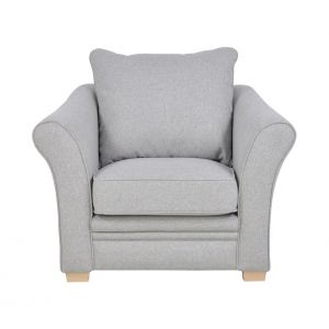 Fauteuil CLARA tissu gris