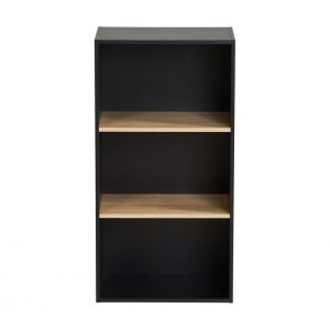 Etag&egrave;re 3 cases POYANG 3 Noir et imitation ch&ecirc;ne