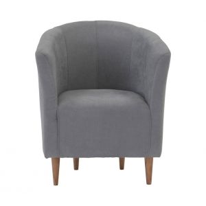 Fauteuil cabriolet MAUD tissu gris clair