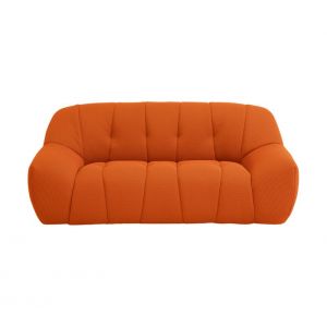Canapé 2 places NOVA tissu GOLF orange