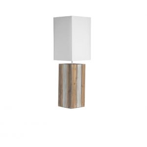 lampe de sol en bois H. 95 cm TELIA marron