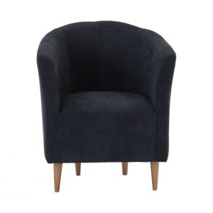Fauteuil cabriolet MAUD tissu gris foncé