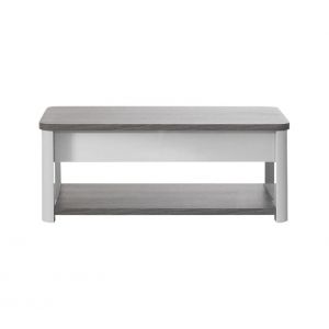 Table basse PESARO Imitation chêne/gris