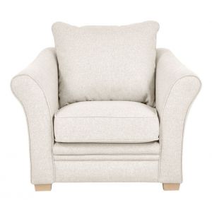 Fauteuil CLARA tissu crème