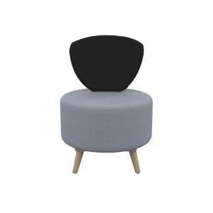 Chauffeuse design PETAL BUT PRO Noir/Gris