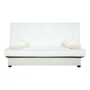 Banquette lit clic clac SIMMONS SYNERGIE RESS+MEM 140 cm sans housse