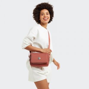 Sac bandouli&egrave;re Abanu M 24cm Grand Rose