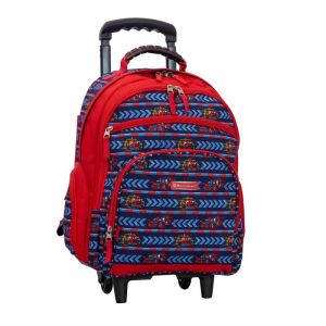 Sac à dos à roulettes Rallye 49cm Bleu/rouge