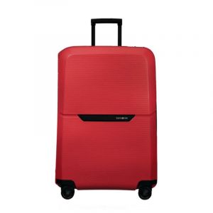 Valise rigide Magnum Eco 81 cm Hibiscus red