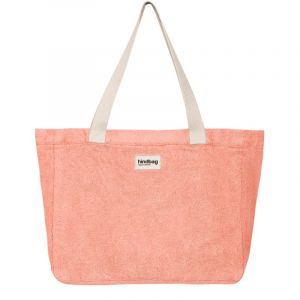 Sac shopping Claude Eponge 40cm Rose Corail
