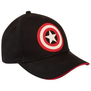 Casquette print Captain America Marvel pour garçon - Noir