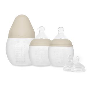 Kit naissance Neutral 1x Biberon 240ml Sand 2x Biberons 150ml Sand 2x Tétines xs - Beige