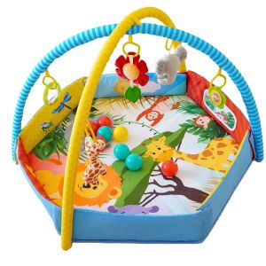 Tapis d'&eacute;veil & d'activit&eacute; avec balles Palenquo - Multicolore