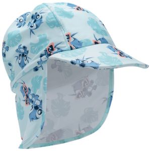 Casquette saharienne anti-UV imprim&eacute; Stitch Disney pour b&eacute;b&eacute; - Turquoise clair