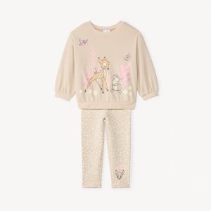 Ensemble de jogging 2 pi&egrave;ces Bambi Disney pour b&eacute;b&eacute; fille - Ecru