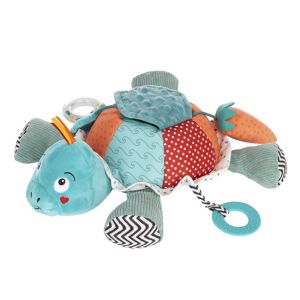 Peluche d'activit&eacute;s Sacha la tortue - Multicolore