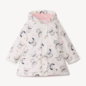 Parka gomme Stitch Disney pour b&eacute;b&eacute; fille - Ecru