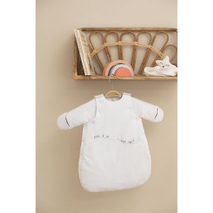 Gigoteuse spéciale prématuré à manches longues amovibles en polyester doublée coton TOG 2 - Blanc