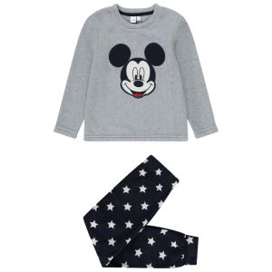 Pyjama micropolaire 2 pièces Mickey Disney pour garçon - Gris