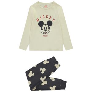 Pyjama 2 pièces en nid d&#39;abeille Mickey Disney pour garçon - Charbon