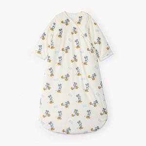 Gigoteuse à manches amovibles en velours fantaisie Mickey Disney pour TOG 3.5 bébé garçon - Ecru