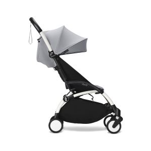Poussette Stokke® YOYO³ à partir de 6 mois - cadre blanc/stone - Gris