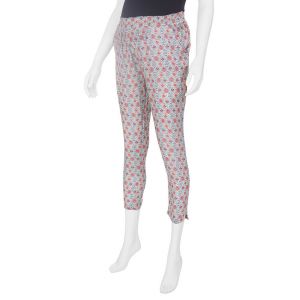 Pantalon de grossesse imprimé all-over - Ecru