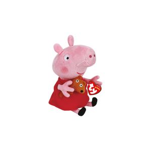 Peluche Beanie Boo's Peppa Pig 15cm - Rouge