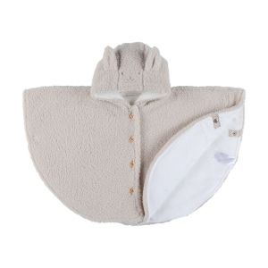 Poncho ludique en fausse fourrure Lapin beige - Beige