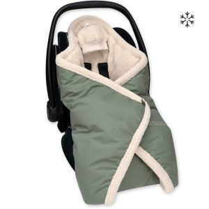 Couverture enveloppante Biside auto - Pady Rainy + Teddy - Green - 0-12 m - Vert