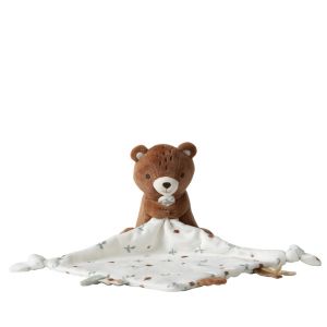 Doudou plat ourson Roi des Forêts - Marron