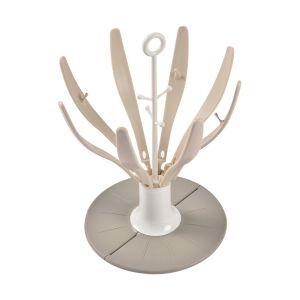 Égoutte-biberons pliable Flower terre d&#39;argile - Beige