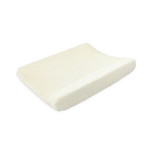 Housse pour matelas à langer 70 x 45 cm Teddy almond - Ecru