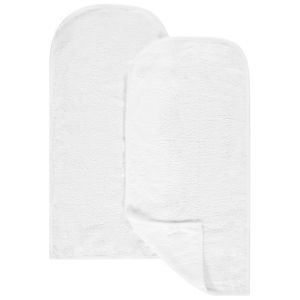 Lot de 2 tapis de rechange en éponge pour matelas à langer - Blanc