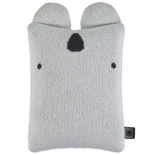 Doudou animal en tricot - Gris clair