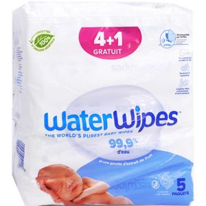 Lingettes naturelles pour bébé 4x60 + 1 offert - Blanc