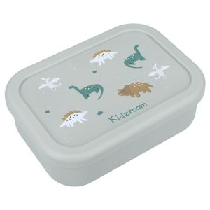 Lunchbox Silicone 3 compartiments Dinosaures Vert - Vert