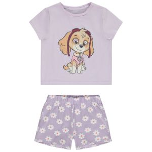 Set 2 pièces t-shirt Skye Pat&#39; Patrouille + short imprimé pour fille - Violet